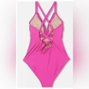 NWT Kona Sol Pink Women's One Piece Swimsuit